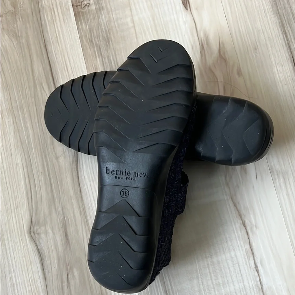 bernie mev. Dark Purple Woven Flats - Picture 2 of 7